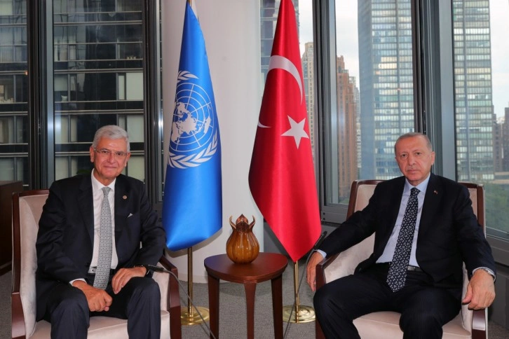 Cumhurbaşkanı Erdoğan, BM 75. Genel Kurulu Başkanı Bozkır’ı kabul etti
