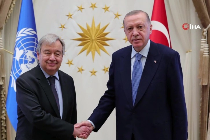 Cumhurbaşkanı Erdoğan, BM Genel Sekreteri Guterres'i kabul etti