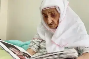 98 yaşındaki Sariye ninenin, Cumhurbaşkanı Erdoğan sevgisi