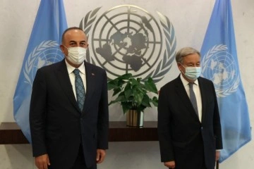 Bakan Çavuşoğlu, New York’ta BM Genel Sekreteri Guterres ile görüştü