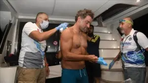Cebelitarık Boğazı'nı geçen ilk Türk yüzücü Emre Seven, Mersin'den KKTC'ye yüzecek