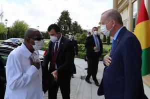 Cumhurbaşkanı Erdoğan, Gine Cumhurbaşkanı Alpha Conde'yle görüştü