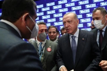 Cumhurbaşkanı Erdoğan, ihracat şampiyonu firmayı kutladı