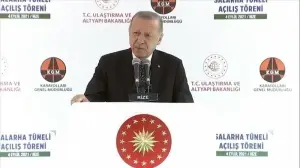 Cumhurbaşkanı Erdoğan Rize’de 'Salarha Tüneli Açılış Töreni'nde konuştu