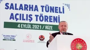 Cumhurbaşkanı Erdoğan: Salarha Tüneli Rize'nin 70 yıllık hayalidir
