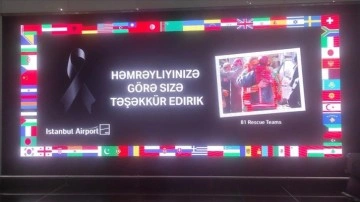 İstanbul Havalimanı'nda, Türkiye'ye arama-kurtarma kadrosu gönderen devletlere teşekkür