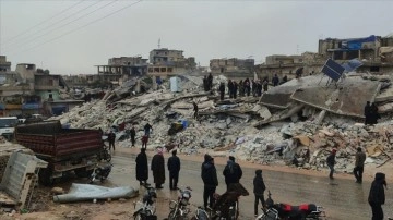Suriye'nin depremden etkilenen yıldız bölgelerinde yas anons edildi