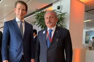 TBMM Başkanı Şentop, Avusturya Başbakanı Kurz ile bir araya geldi